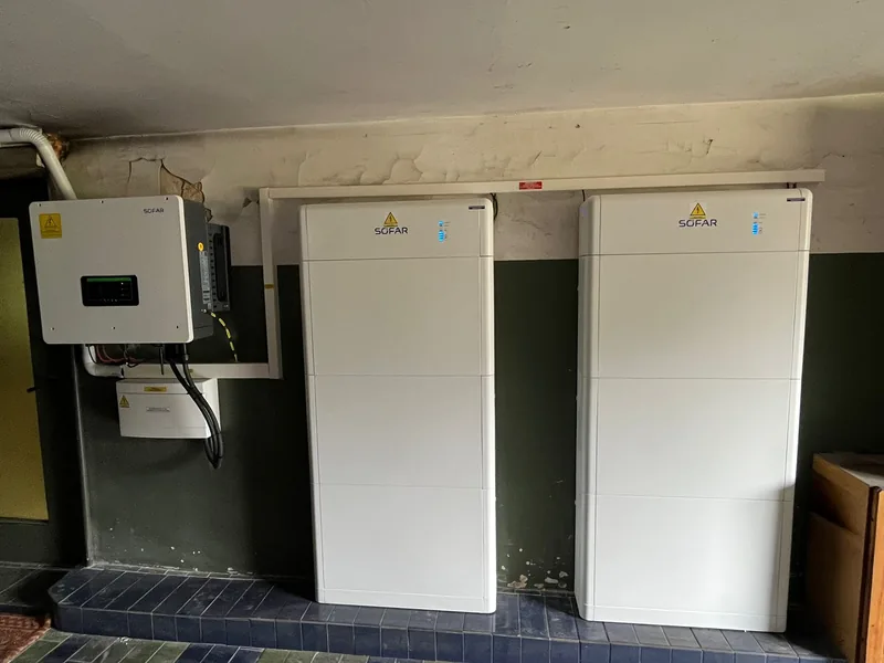 Magazyn energii — montaż w garażu